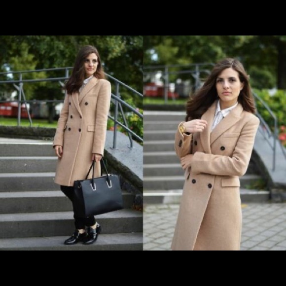 COPY - ZARA WOMEN MASCULINE COAT CAMEL - Picture 5 of 7